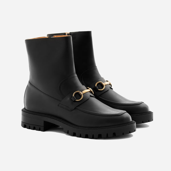 Blaise Horsebit Boots - Full Grain Leather - Women's
