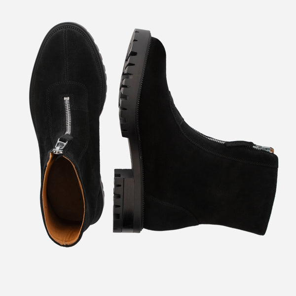 Jenna Zip Up Boots - Women’s  Water-Repellent Suede - Image 4